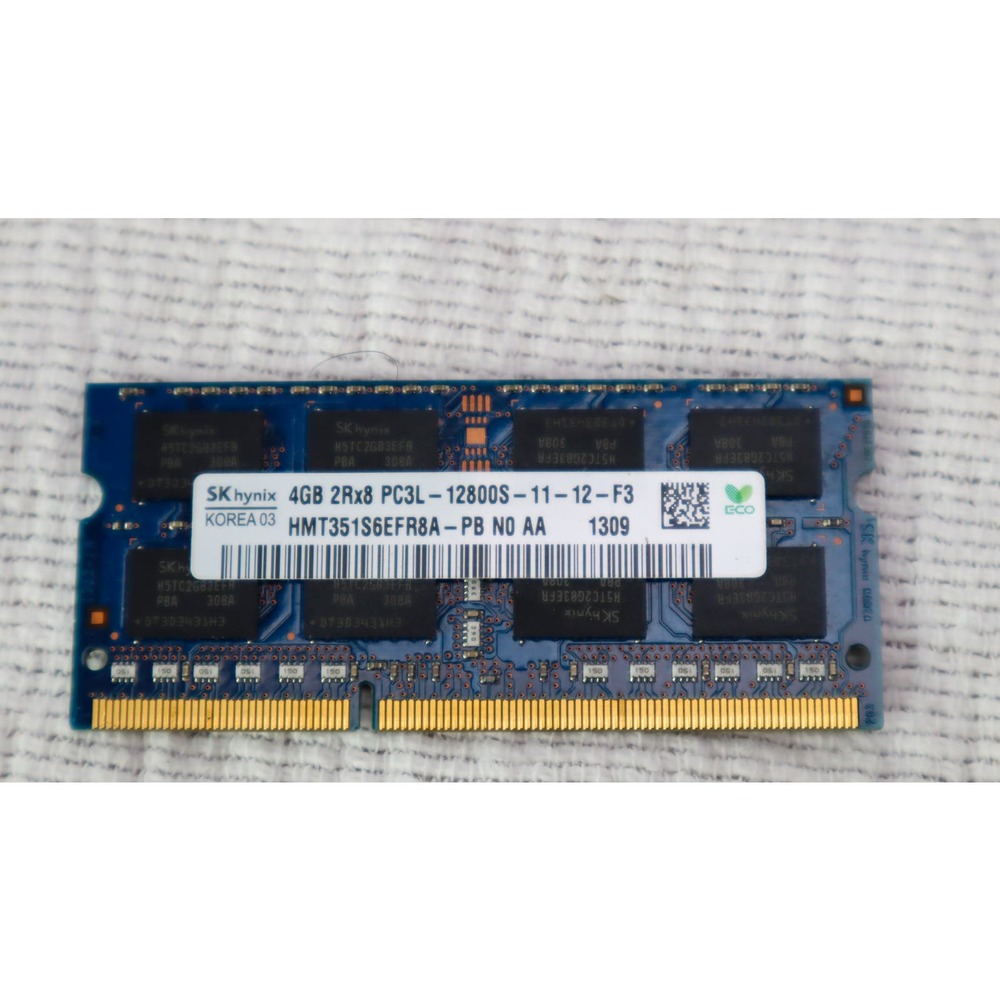 1x 4GB DDR3-1600 SODIMM PC3L-12800S Dual Rank x8 Module